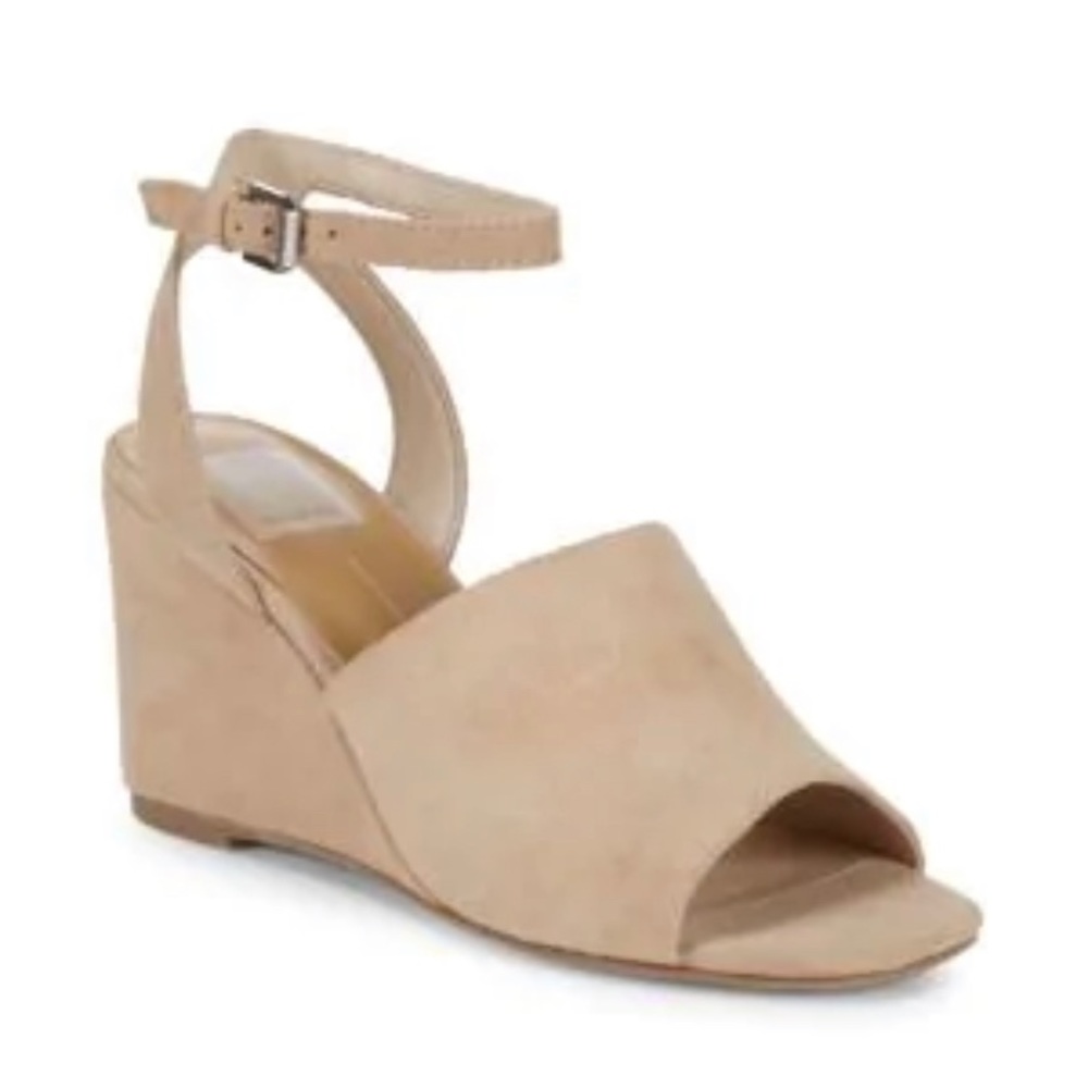 NIB Dolce Vita Ankle Strap Wedge Size 9 tan
